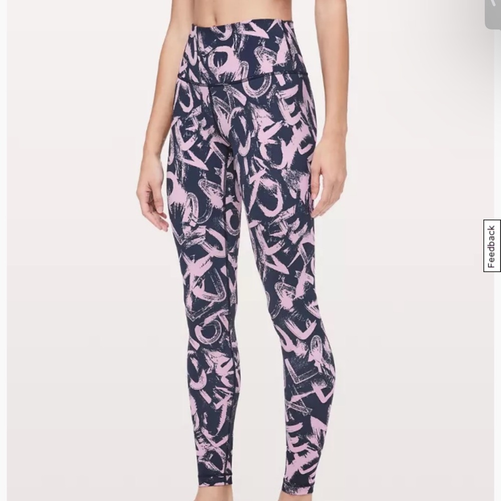 Lululemon Women’s Wunder Under HR Tight 28" Luxtreme Graffiti Leggings